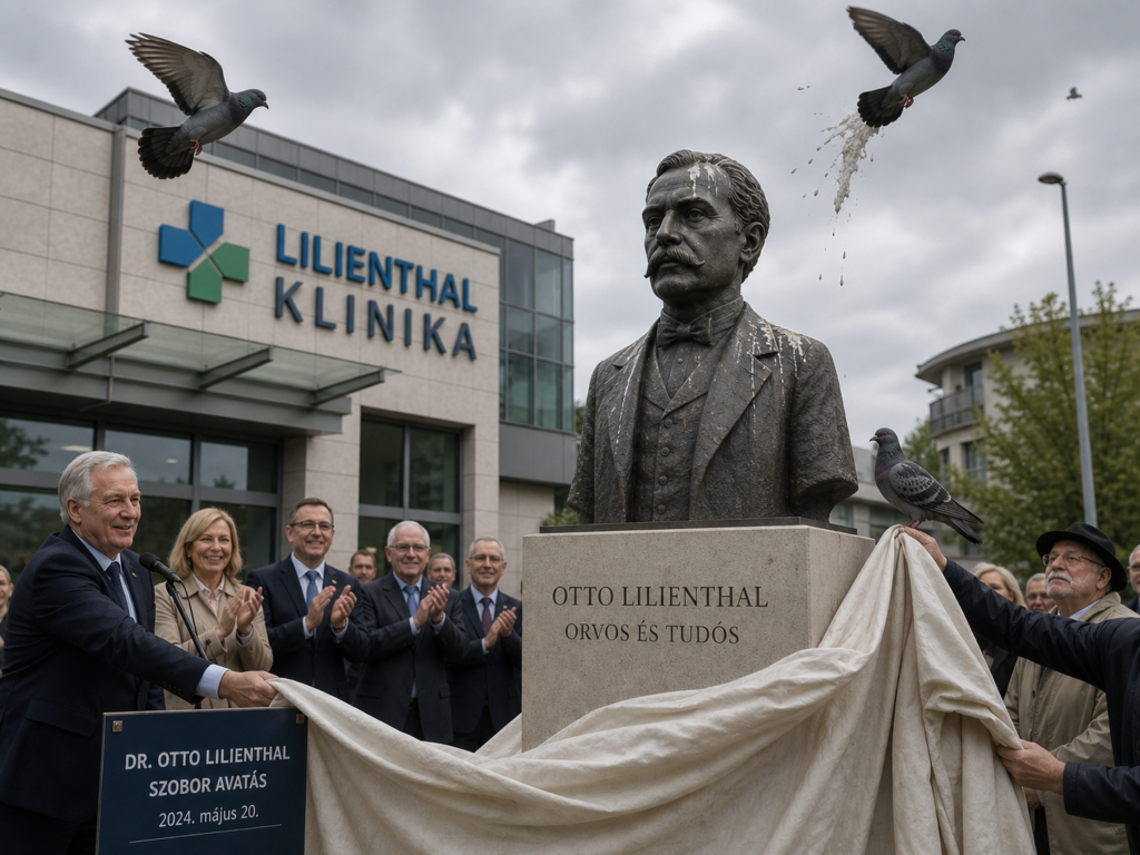 Lilienthal szobrot avattak